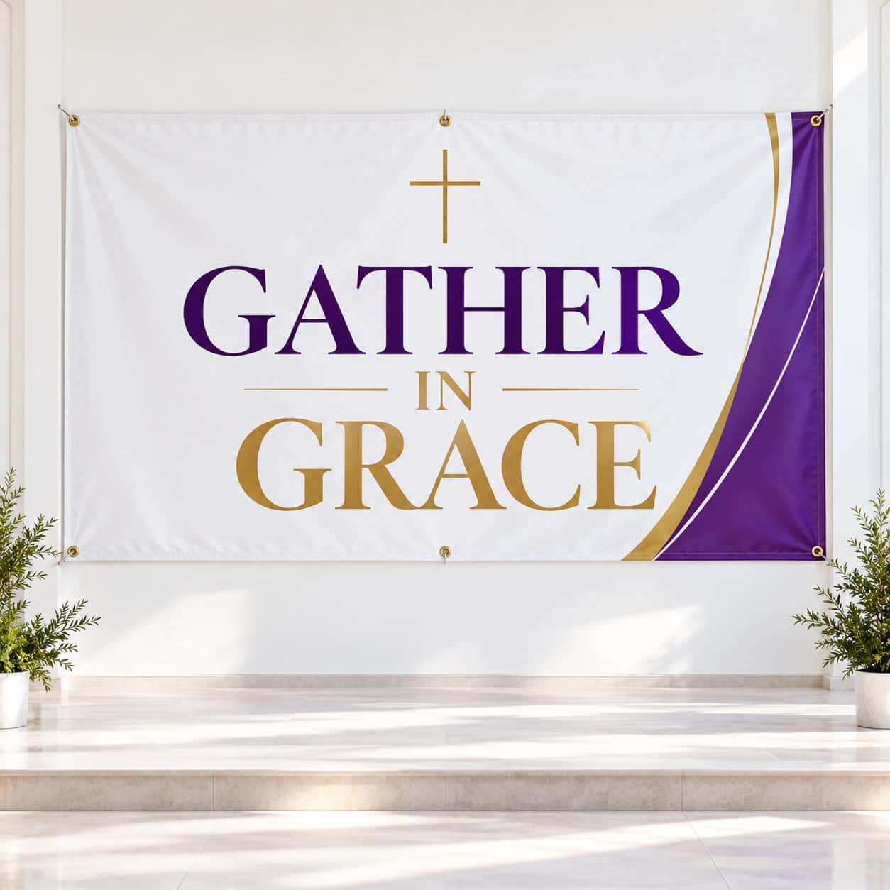 Church & Crusade Banner shown with faith and community event artwork.