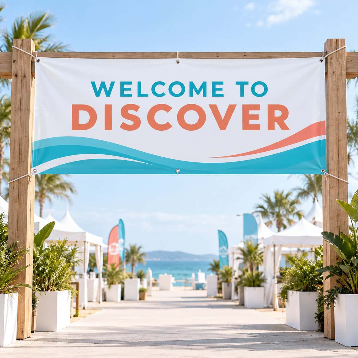 Gate & Entrance Arch Banner shown with tourism and destination events event artwork.