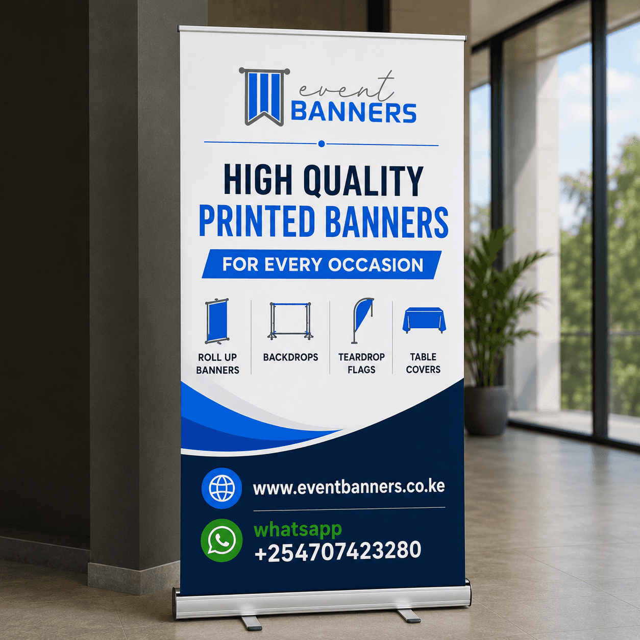 Standard Roll-Up Banner 85×200cm Nairobi
