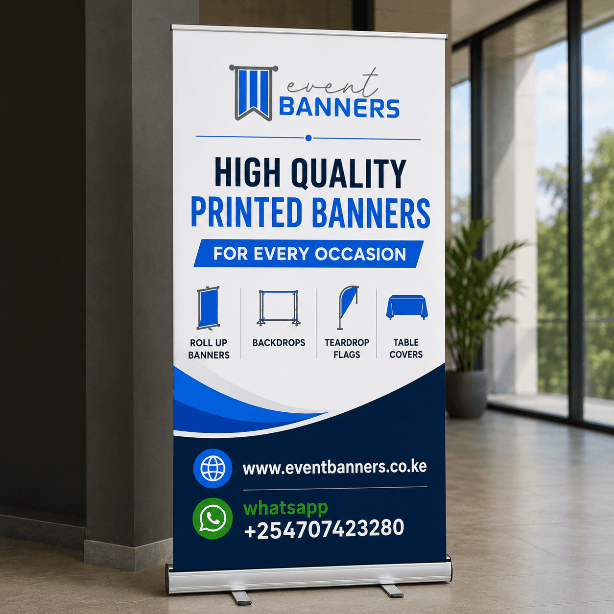 Standard Roll-Up Banner 85×200cm Nairobi